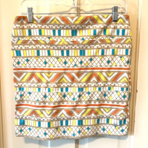 Nollie Pacsun Bodycon Southwestern Pattern Skirt - Size L - Picture 2 of 3